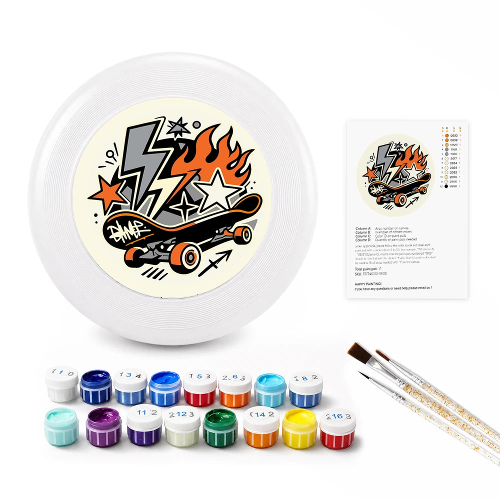 Paint by Numbers - Frisbee | Skateboard Lightning