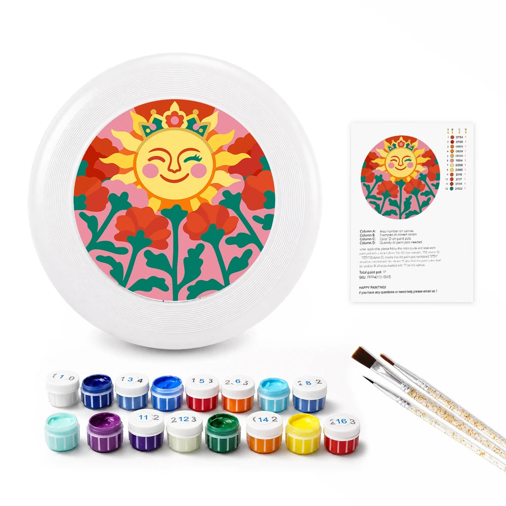 
Paint by Numbers - Frisbee | Smiling Sun in Flowers