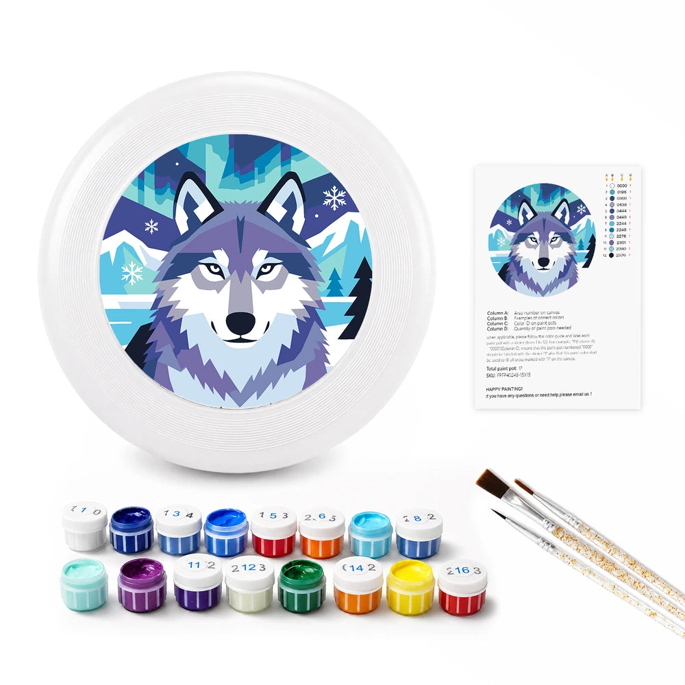 
Paint by Numbers - Frisbee | Snow Wolf