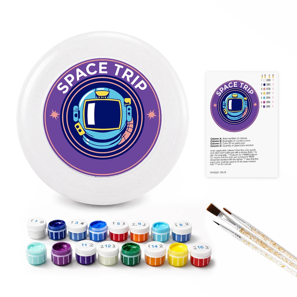 
Paint by Numbers - Frisbee | Space Trip Badge