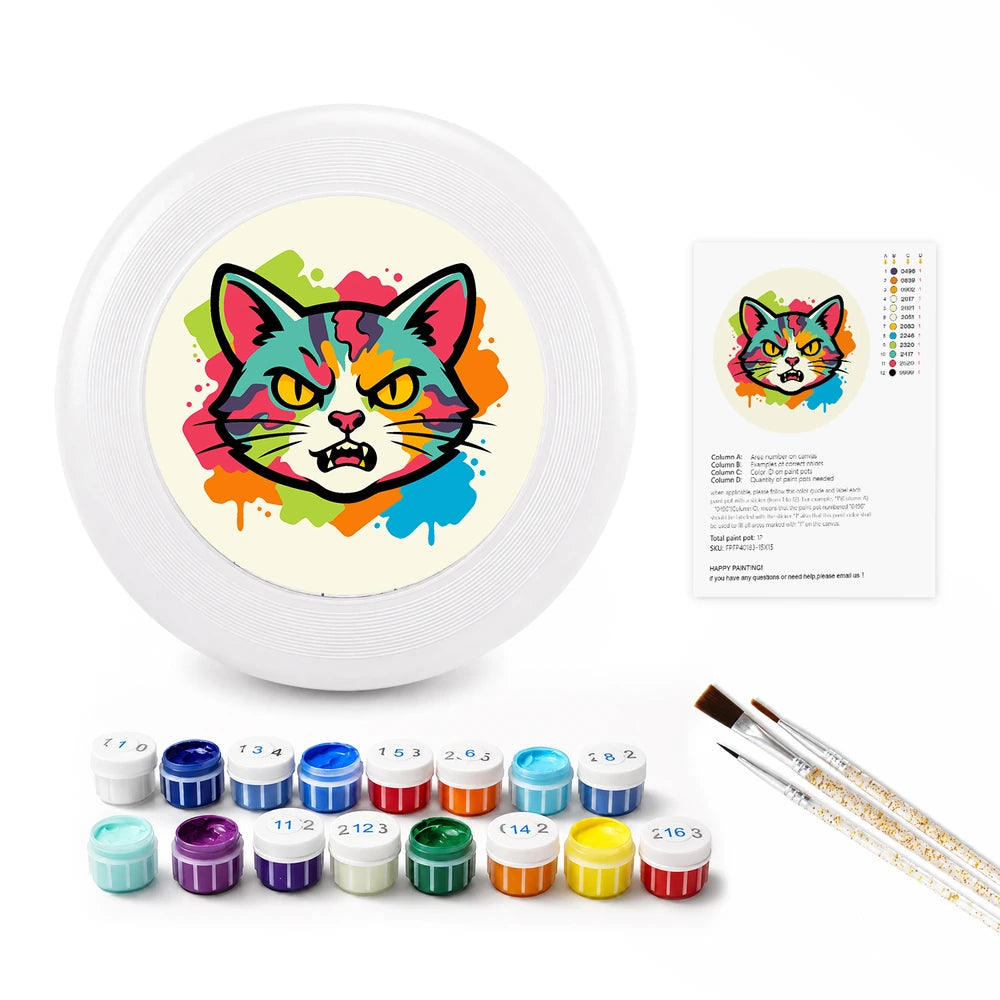 Paint by Numbers - Frisbee | Splash Art Cat