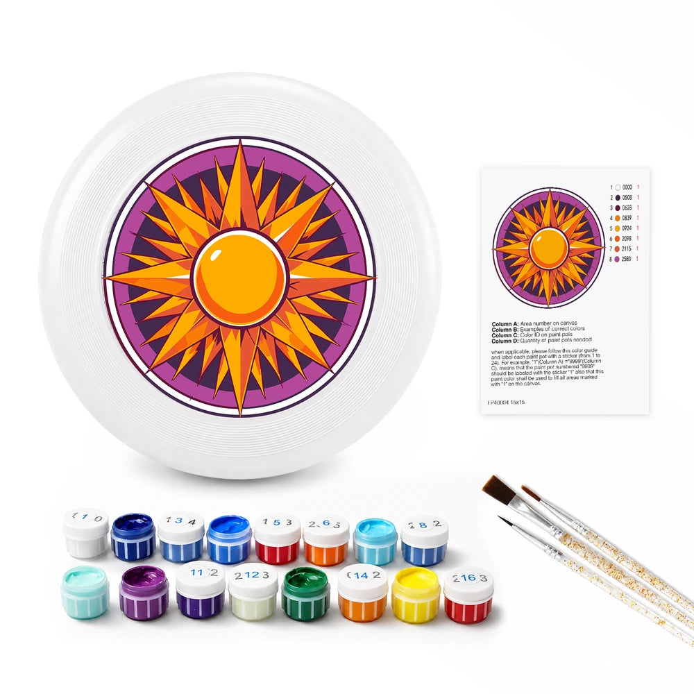 
Paint by Numbers - Frisbee | Sun Mandala