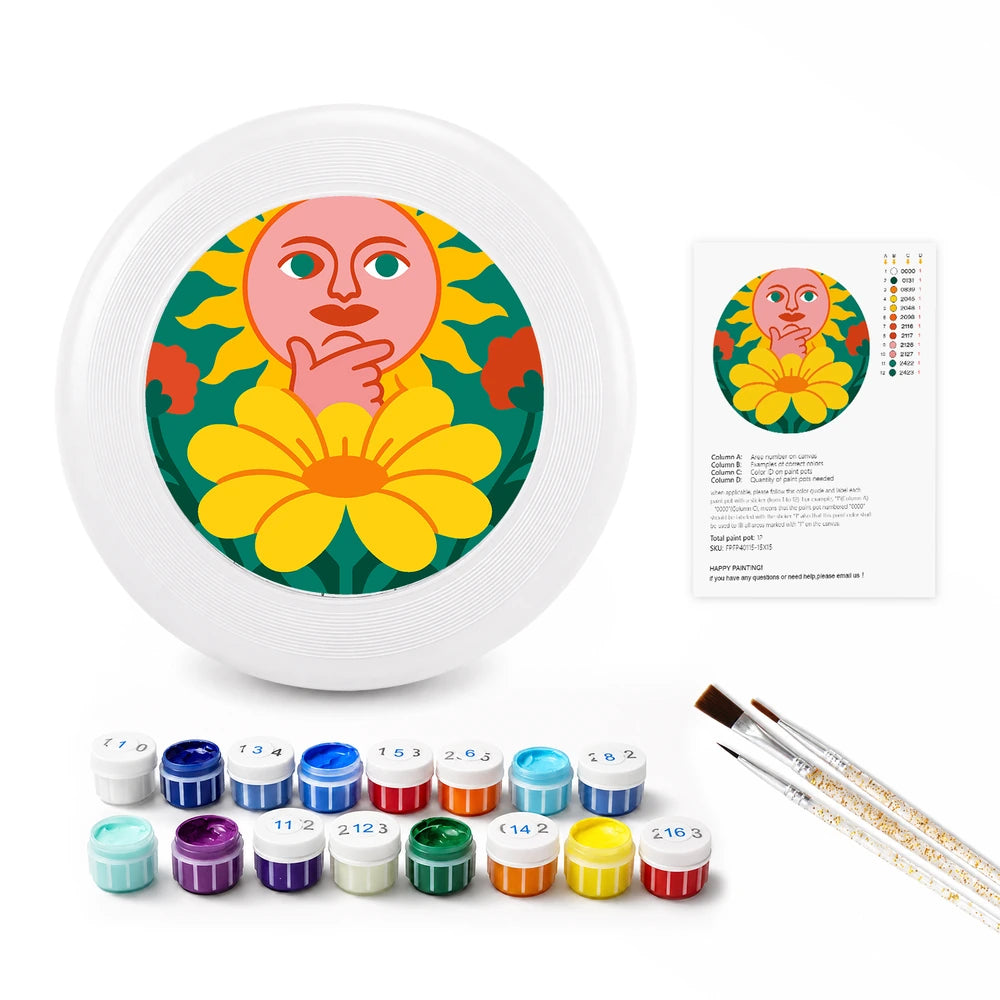 Paint by Numbers - Frisbee | Sun and Moon in Bloom