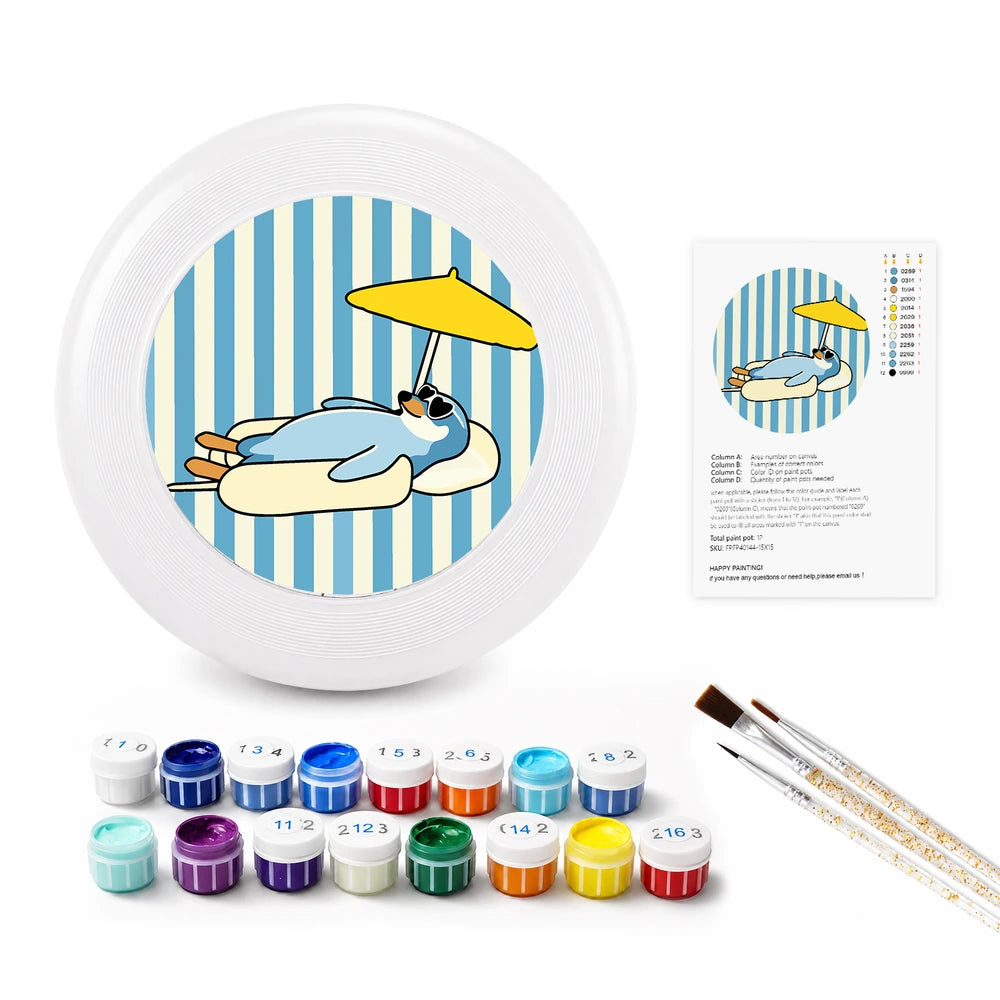 
Paint by Numbers - Frisbee | Sunbathing Seal