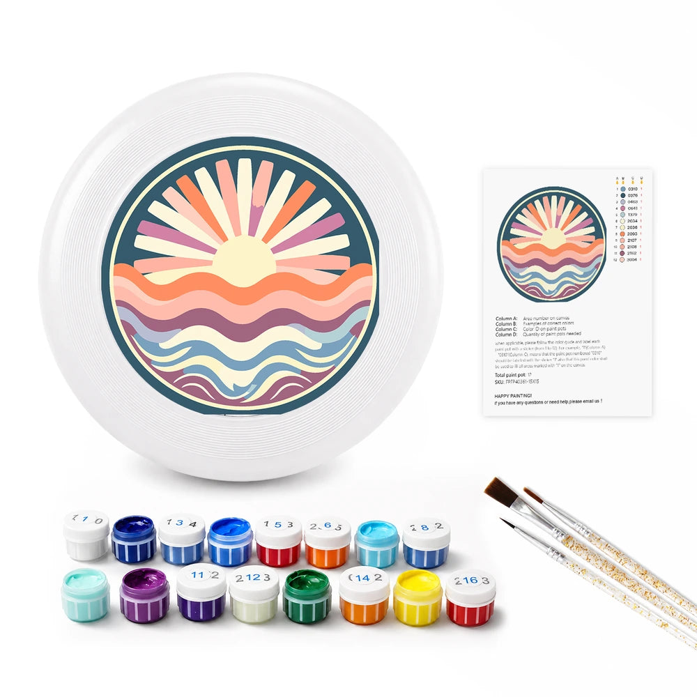 
Paint by Numbers - Frisbee | Sunrise over the Waves