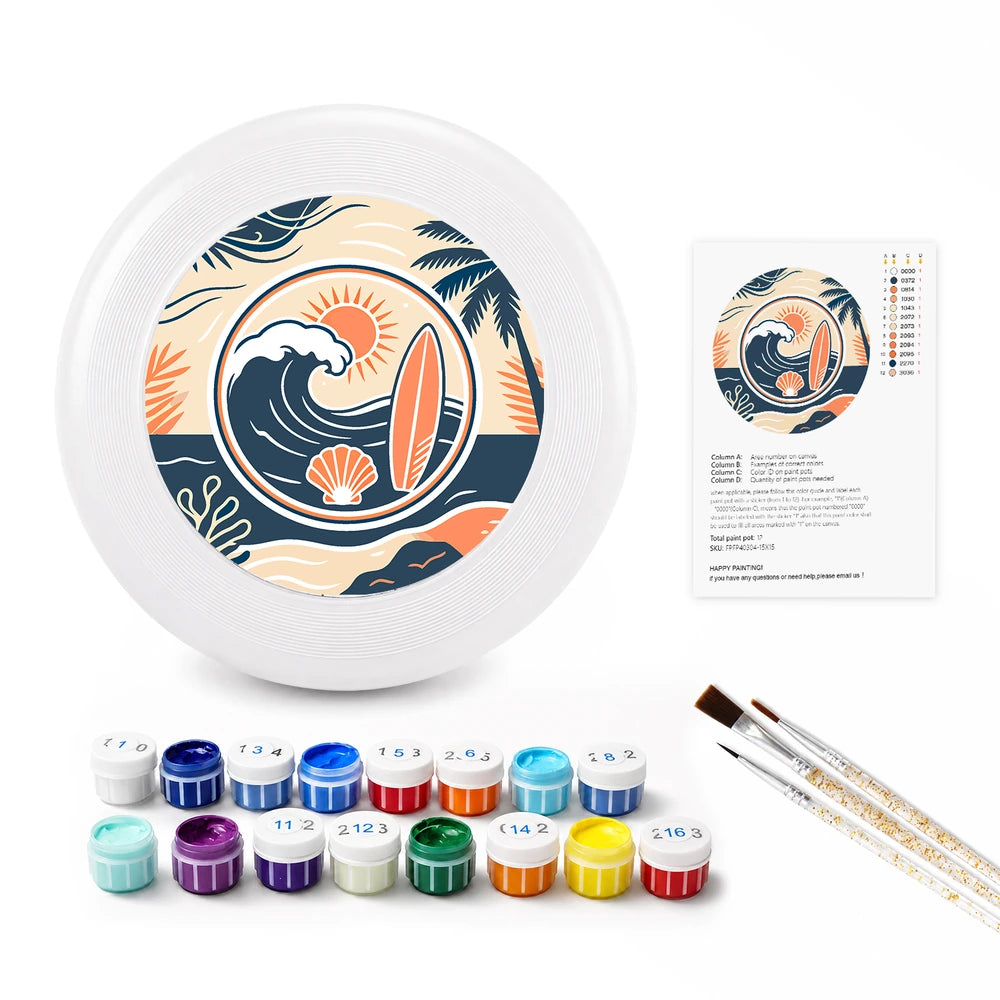 Paint by Numbers - Frisbee | Surf and Sun