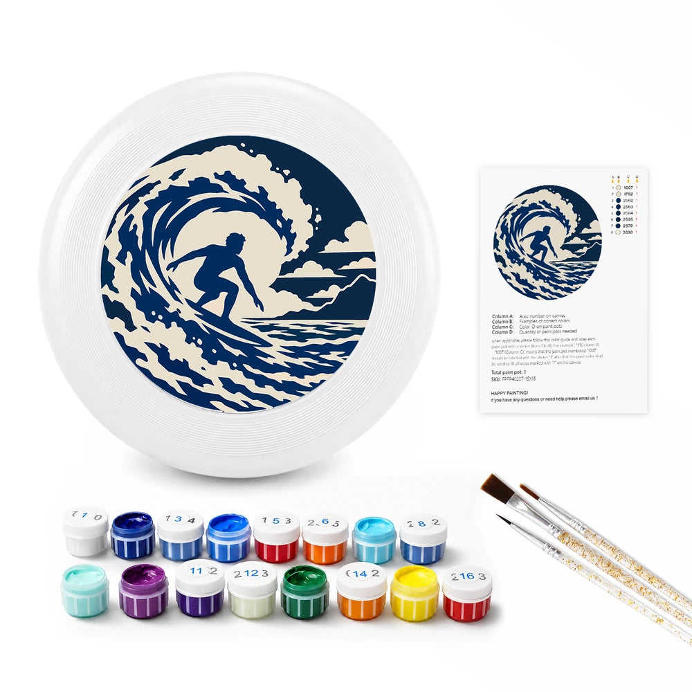 Paint by Numbers - Frisbee | Surfer in the Wave