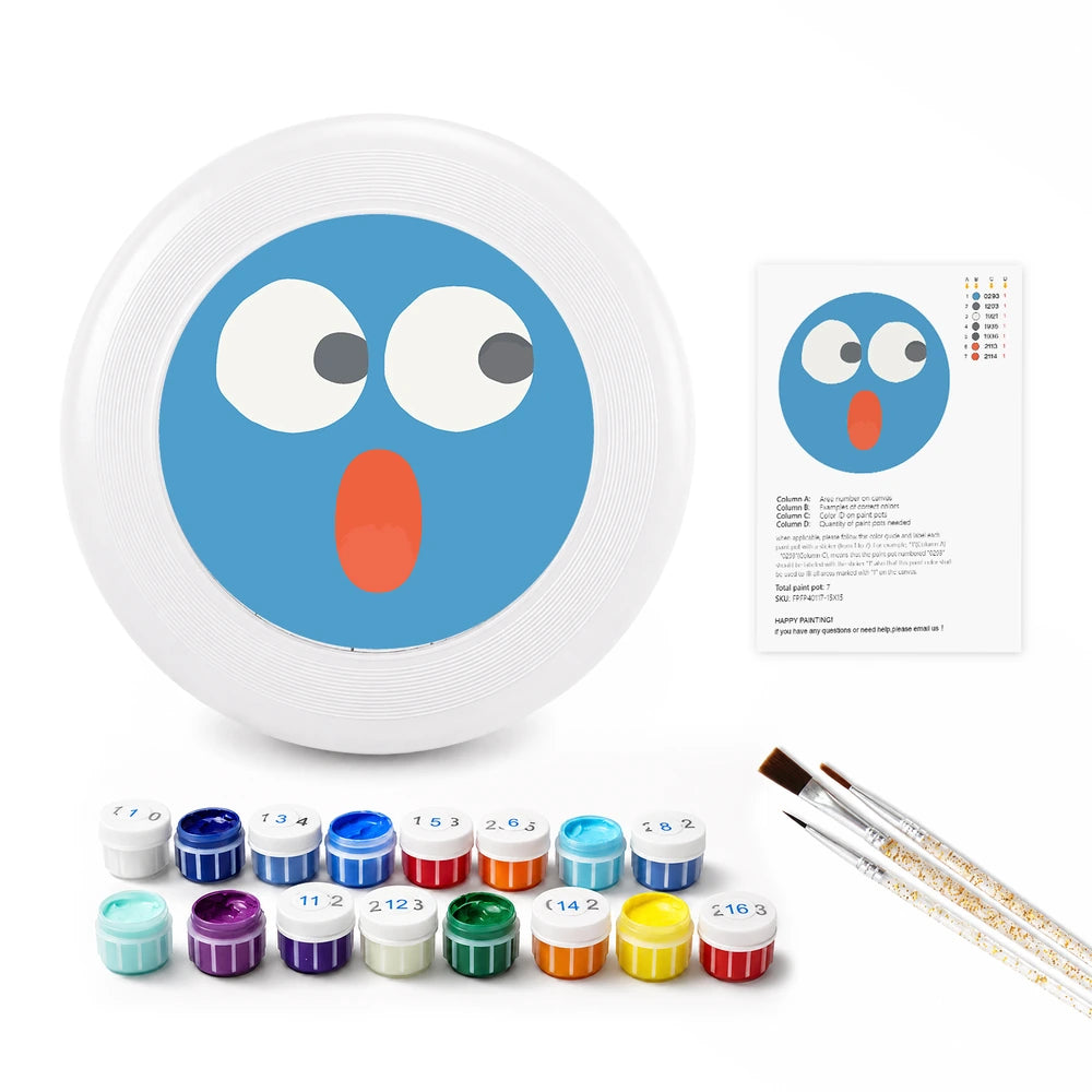 
Paint by Numbers - Frisbee | Surprised Blue Face