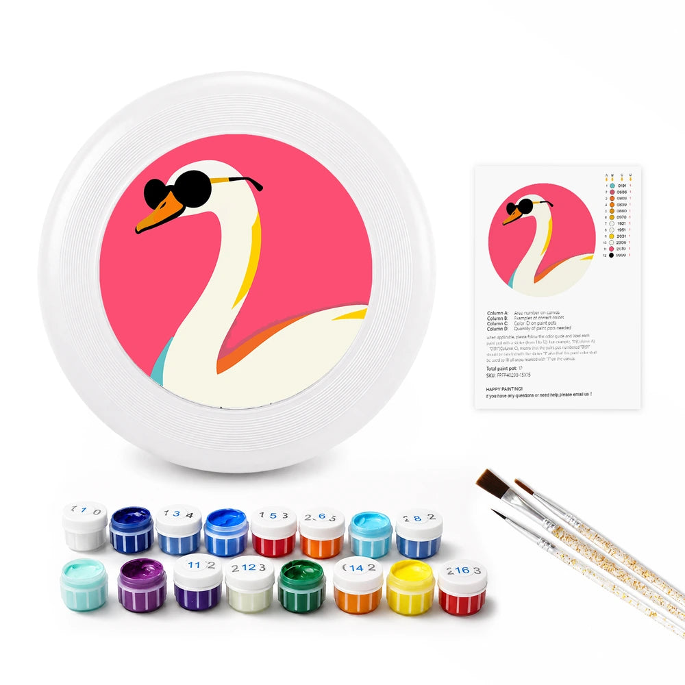 
Paint by Numbers - Frisbee | Swan in Sunglasses