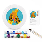 Paint by Numbers - Frisbee | Tiger with a Cocktail