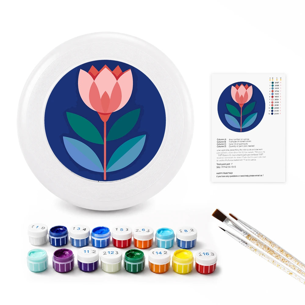 
Paint by Numbers - Frisbee | Tulip on Navy
