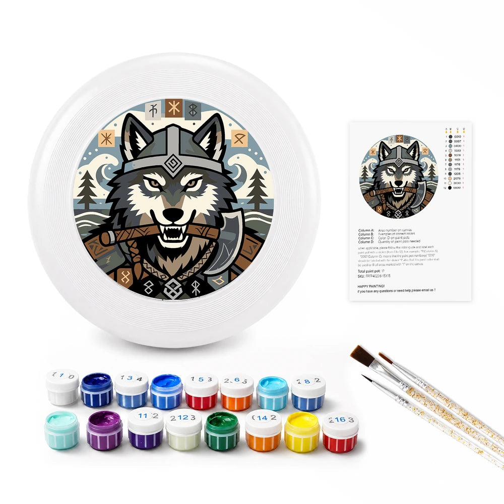 
Paint by Numbers - Frisbee | Viking Wolf