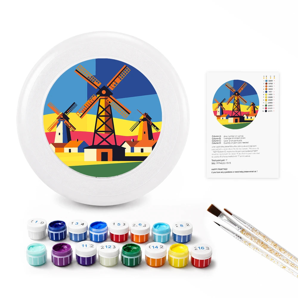 Paint by Numbers - Frisbee | Village Windmills