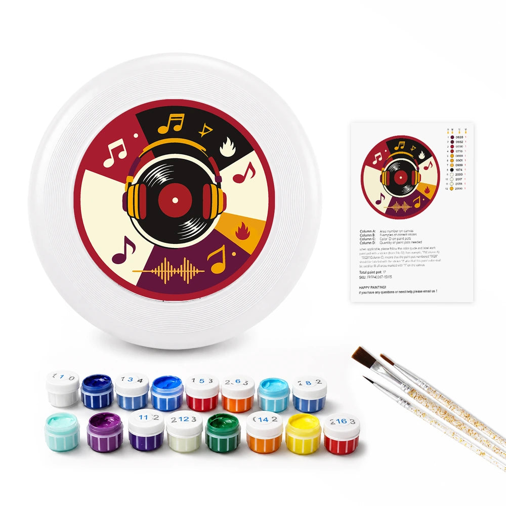 
Paint by Numbers - Frisbee | Vinyl and Music Notes