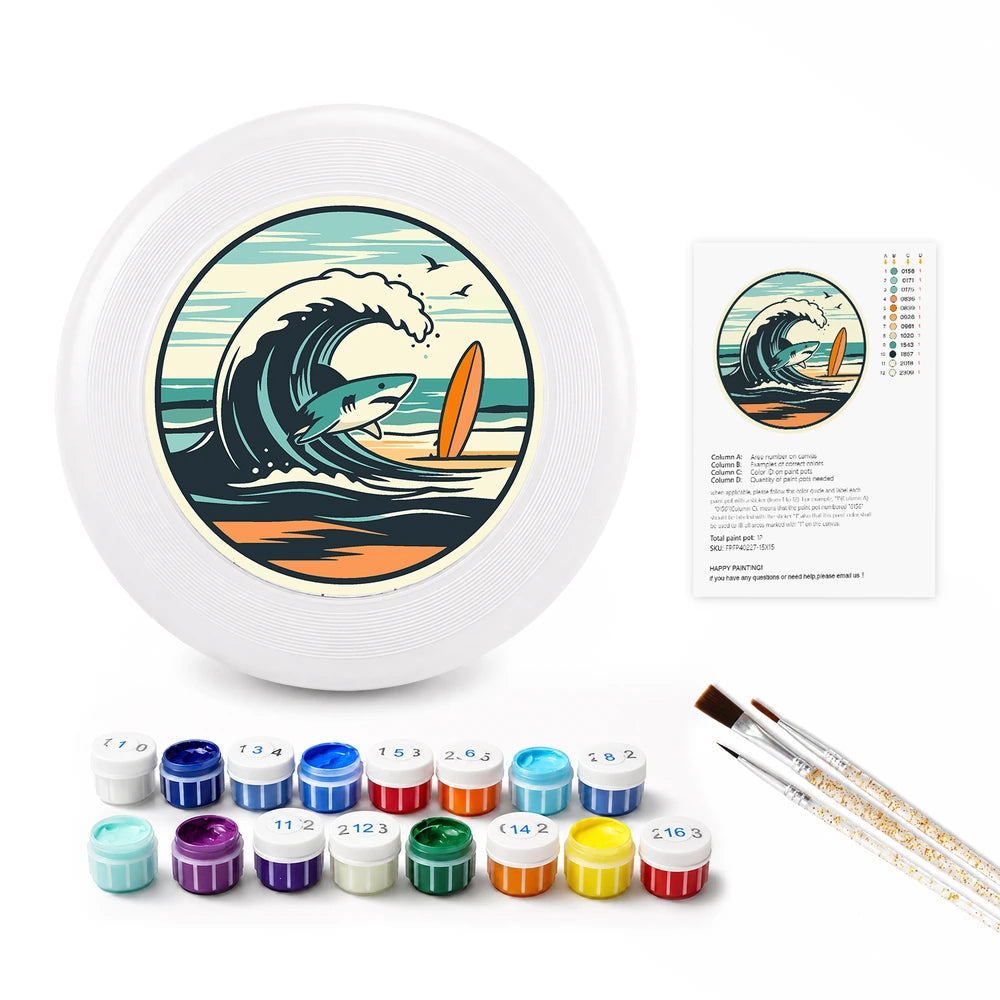 
Paint by Numbers - Frisbee | Wave and Surfboard