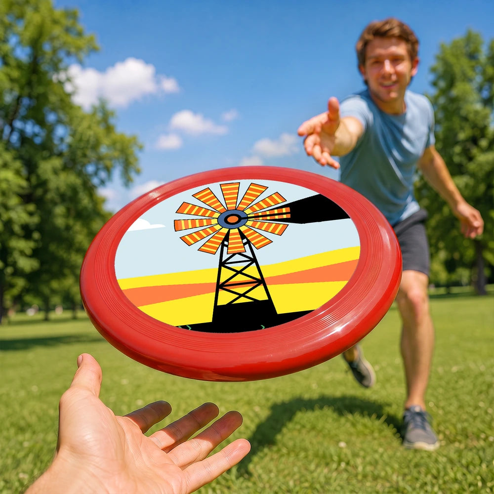 Paint by Numbers - Frisbee | Windmill at Sunset