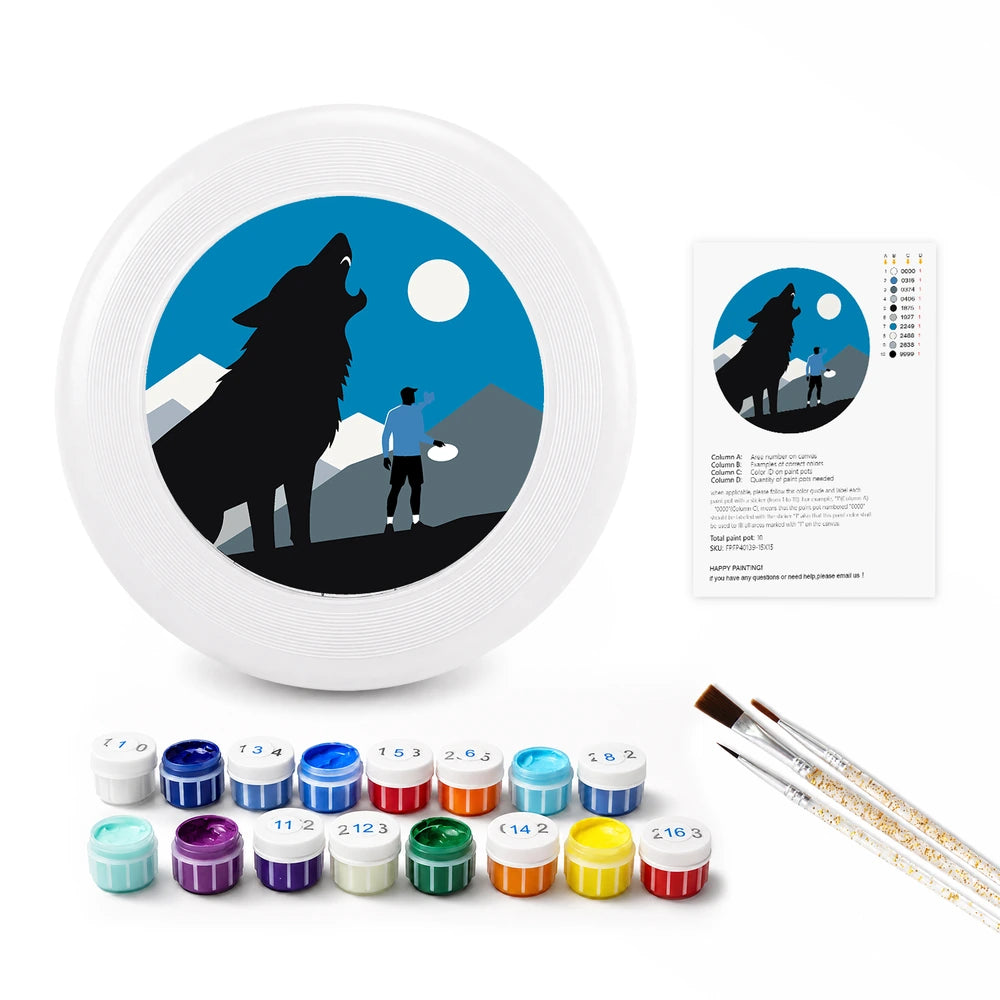 
Paint by Numbers - Frisbee | Wolf and the Hiker
