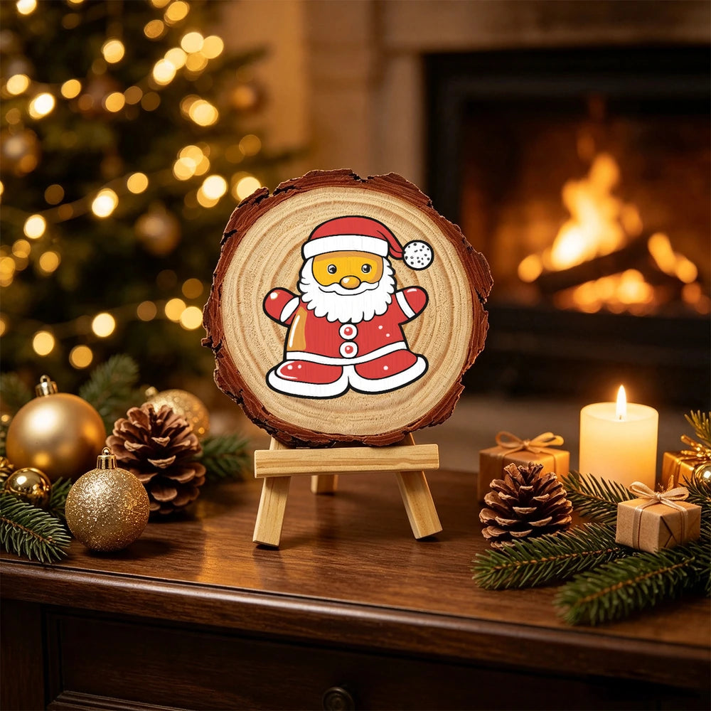 Paint by Numbers - Wood Slice | Santa Chick