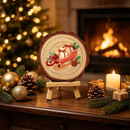 Paint by Numbers - Wood Slice | Sleigh Full of Gifts
