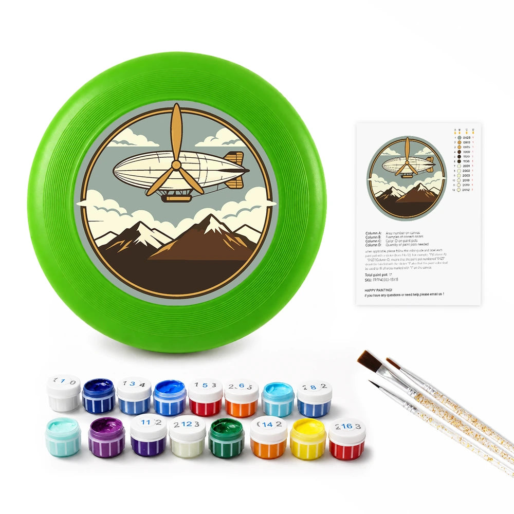 
Paint by Numbers - Frisbee | Airship over the Mountains