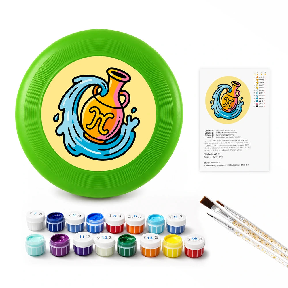
Paint by Numbers - Frisbee | Aquarius Sign