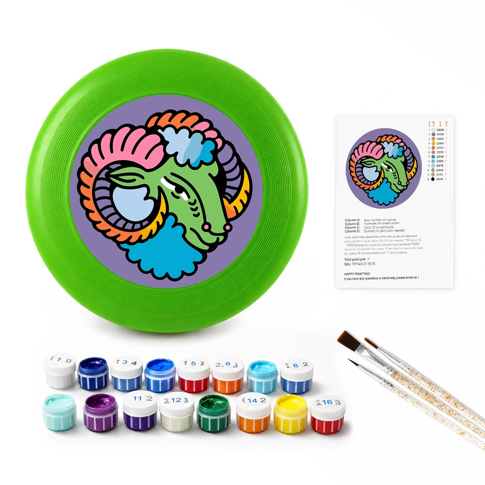 
Paint by Numbers - Frisbee | Aries Ram Sign
