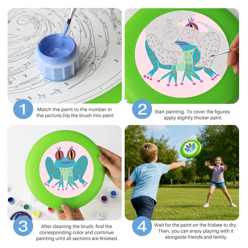 
Paint by Numbers - Frisbee | Big Eyed Frog
