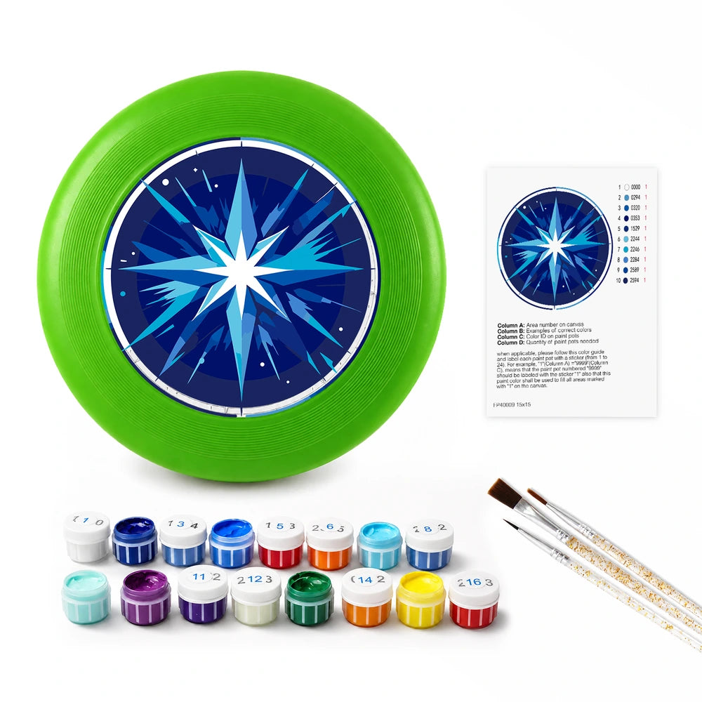 Paint by Numbers - Frisbee | Blue Compass Star