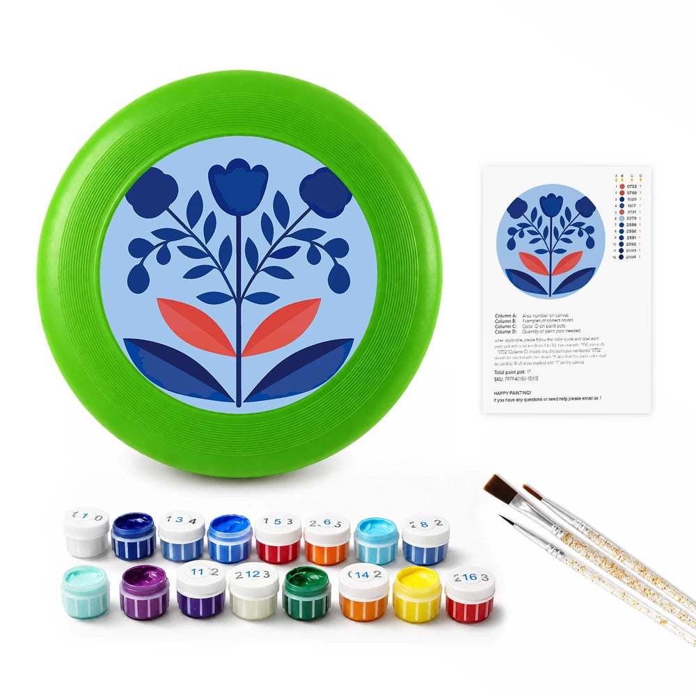 
Paint by Numbers - Frisbee | Blue Folk Flowers