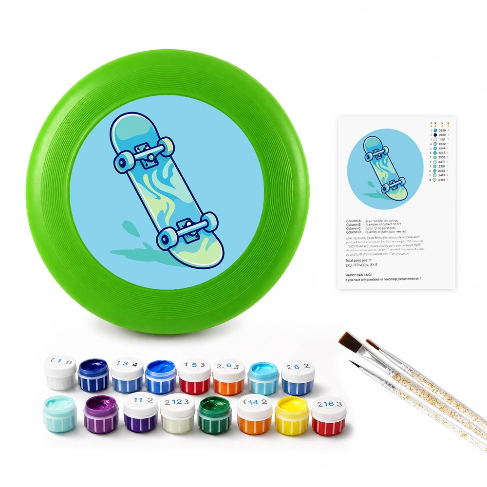 
Paint by Numbers - Frisbee | Blue Skateboard