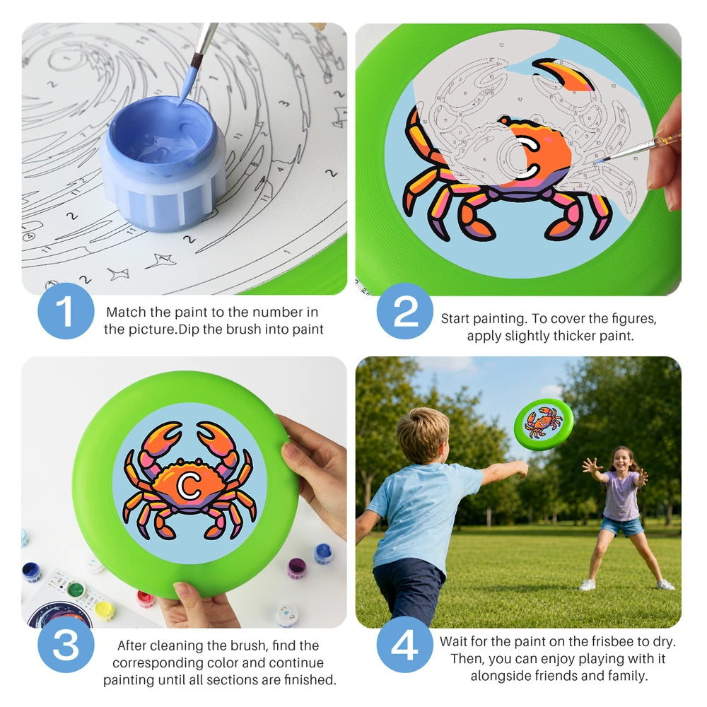 
Paint by Numbers - Frisbee | Cancer Crab Sign