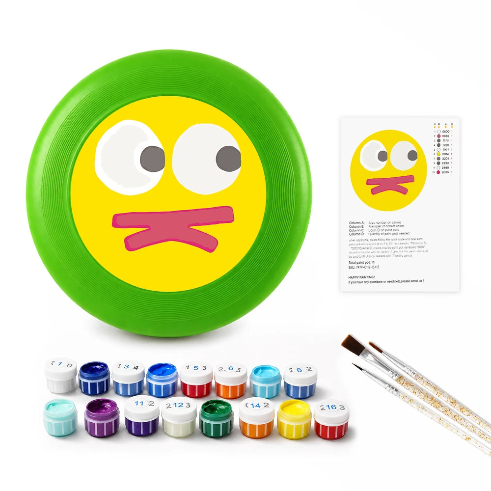 
Paint by Numbers - Frisbee | Cheeky Yellow Face