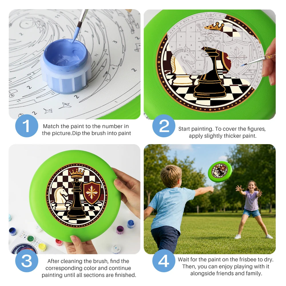 
Paint by Numbers - Frisbee | Chess Knight and King