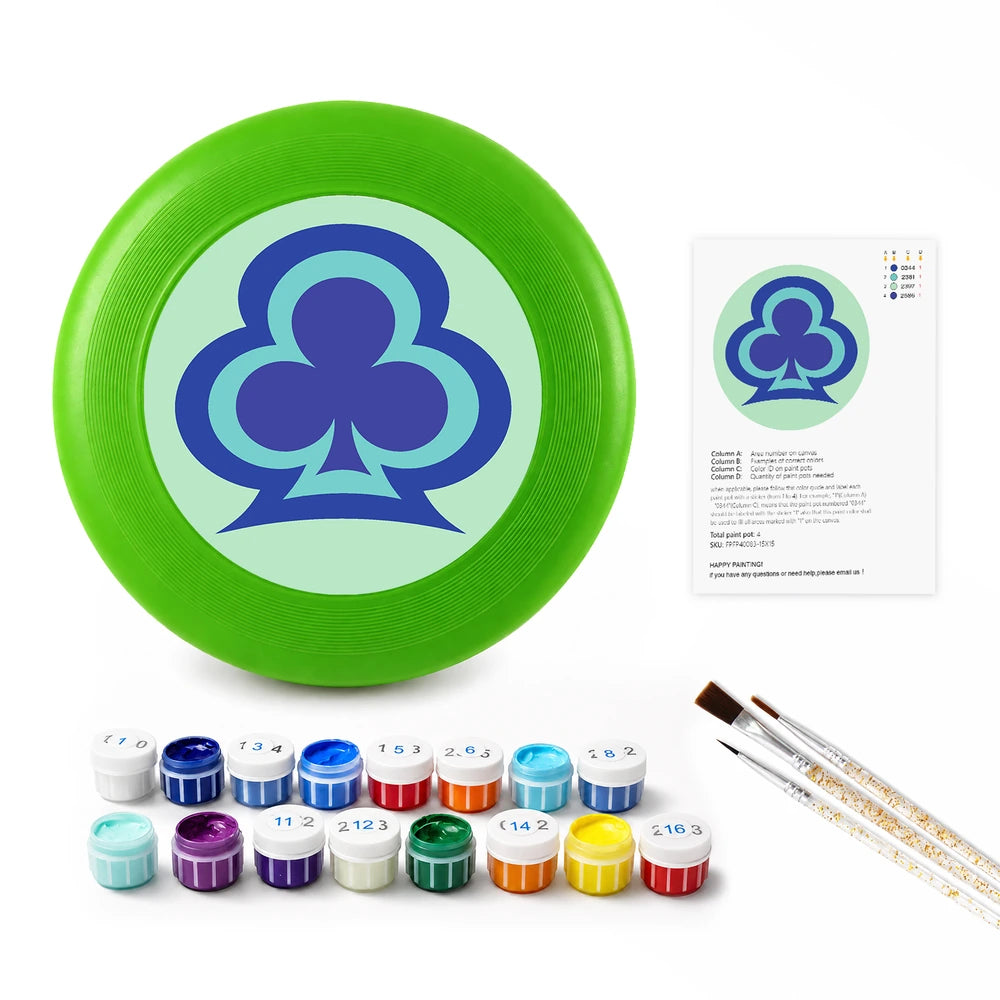 
Paint by Numbers - Frisbee | Clover Symbol