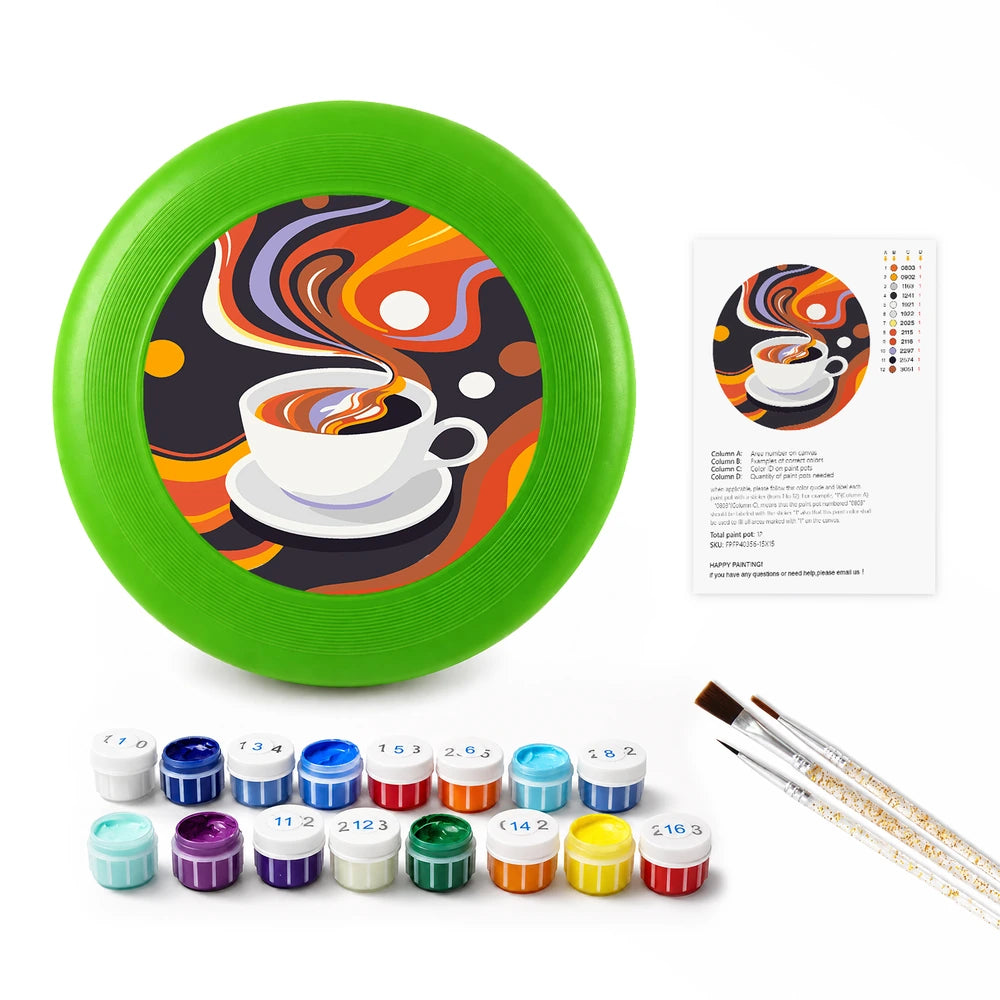 
Paint by Numbers - Frisbee | Coffee Swirl