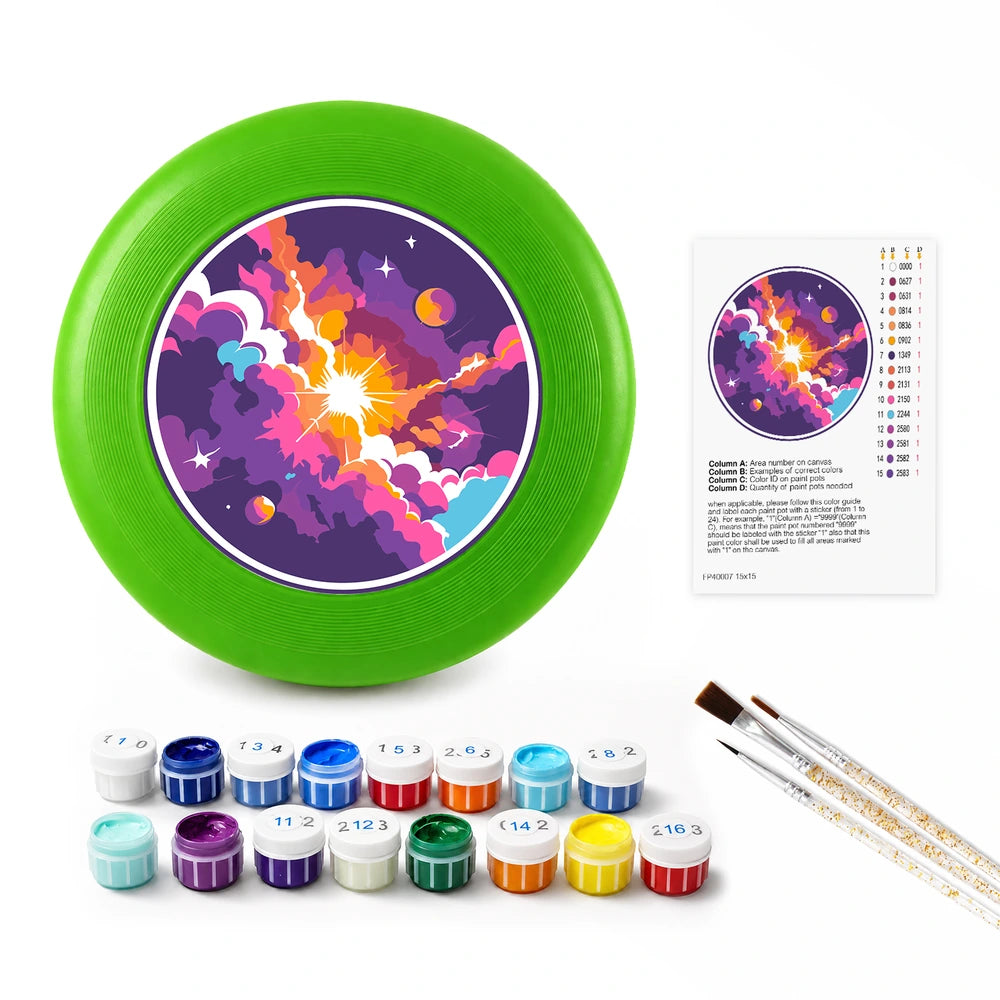 
Paint by Numbers - Frisbee | Cosmic Nebula