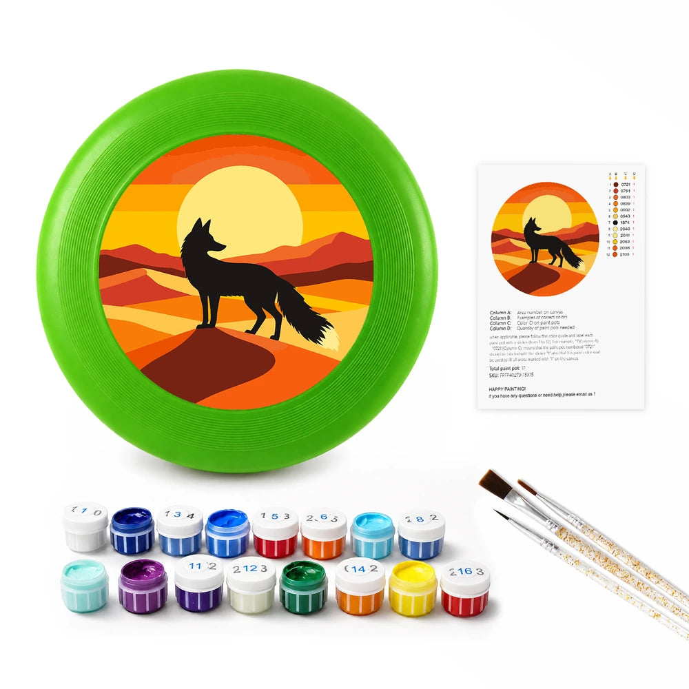 Paint by Numbers - Frisbee | Coyote in the Desert