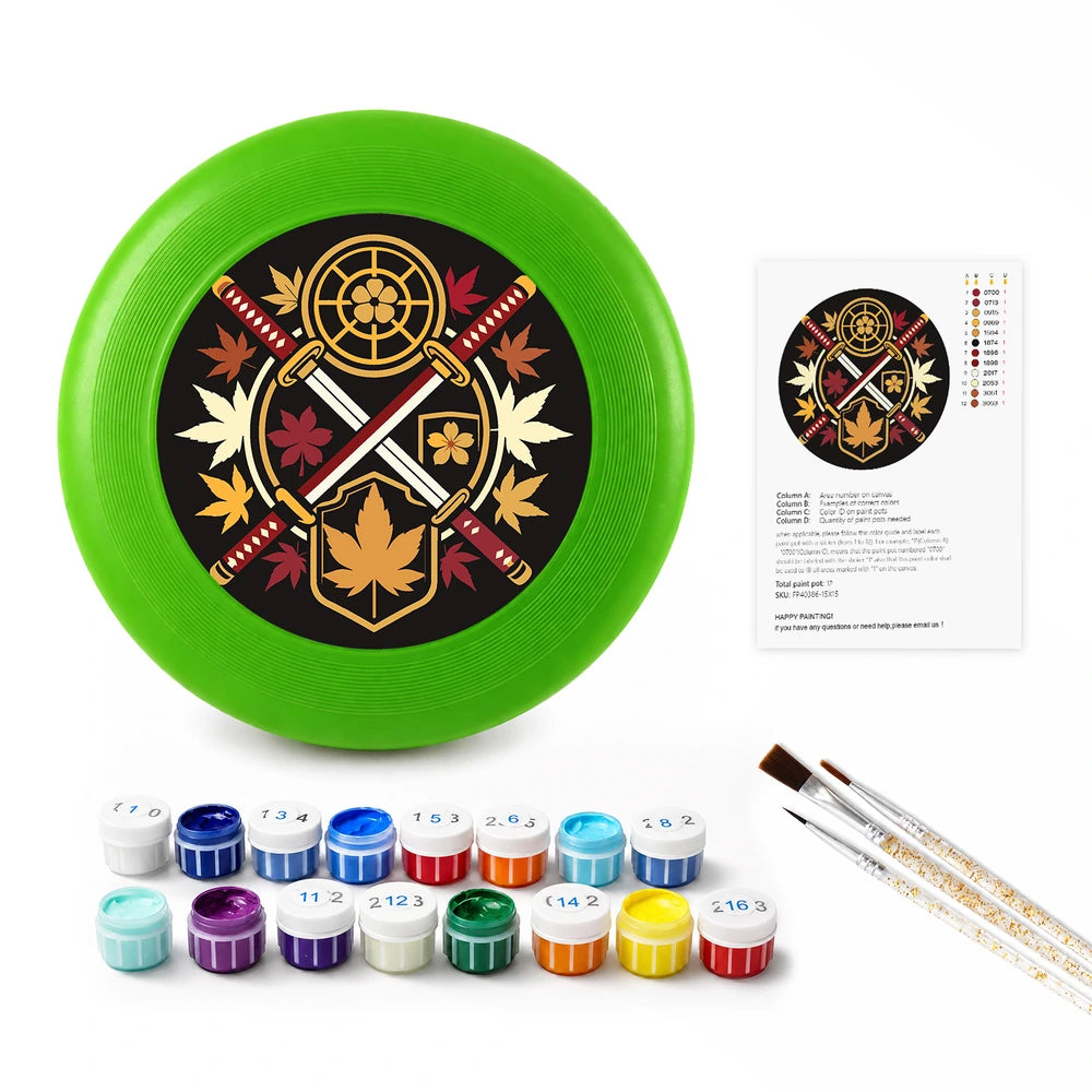 Paint by Numbers - Frisbee | Crossed Swords Crest