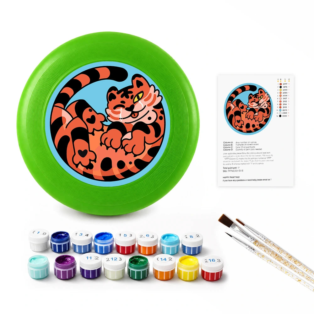 
Paint by Numbers - Frisbee | Curled Tiger