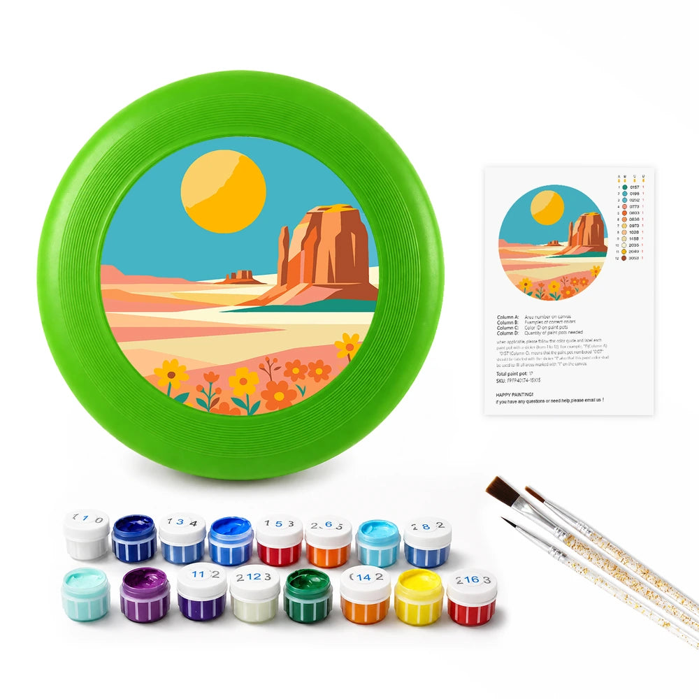 
Paint by Numbers - Frisbee | Desert Mesa