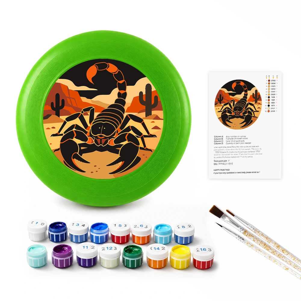 Paint by Numbers - Frisbee | Desert Scorpion