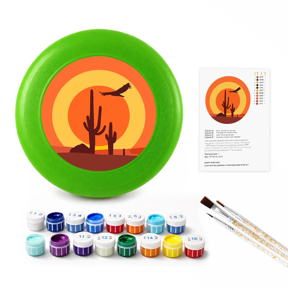 Paint by Numbers - Frisbee | Desert Sunset