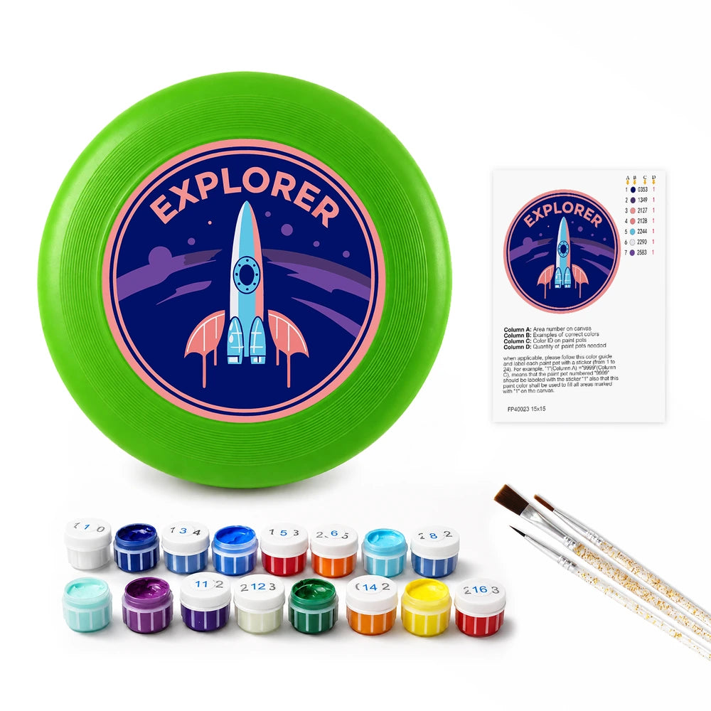 
Paint by Numbers - Frisbee | Explorer Rocket Badge