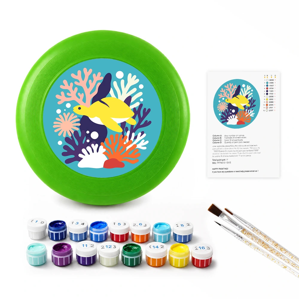 
Paint by Numbers - Frisbee | Fish on the Reef