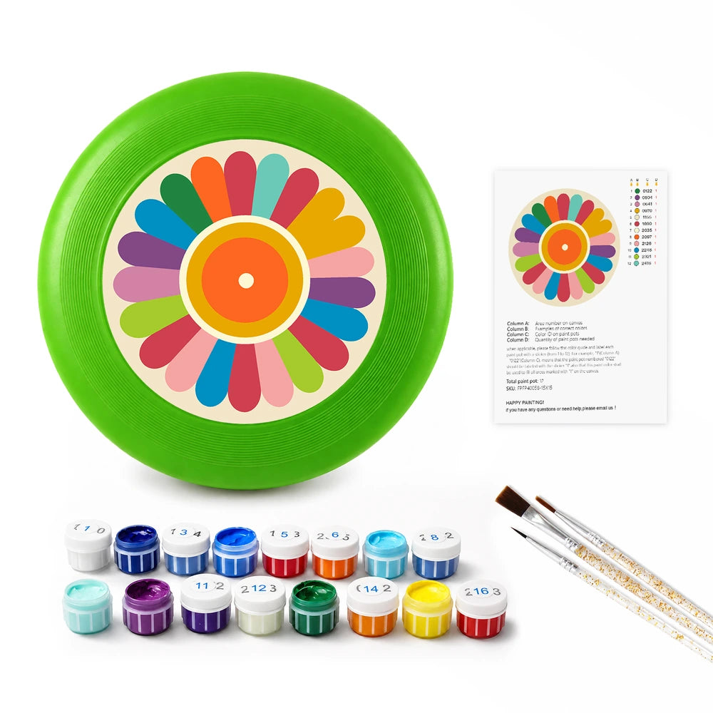 
Paint by Numbers - Frisbee | Flower Wheel