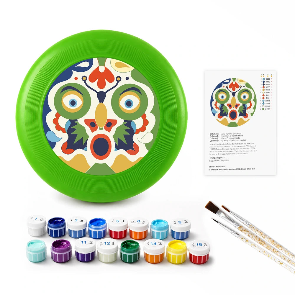 Paint by Numbers - Frisbee | Folk Art Mask