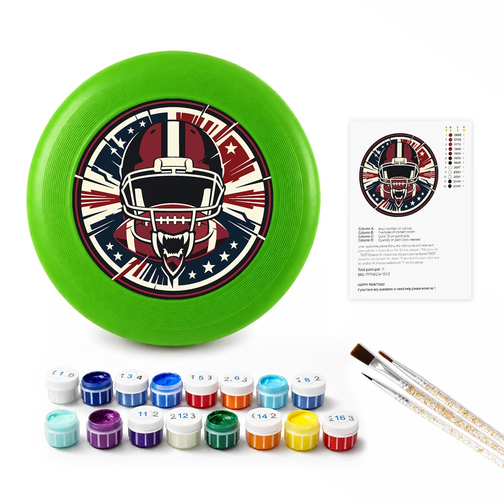 
Paint by Numbers - Frisbee | Football Helmet Crest