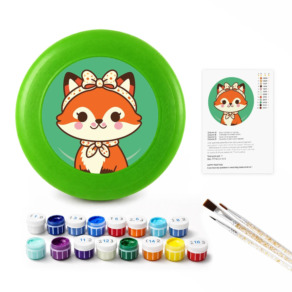 Paint by Numbers - Frisbee | Fox with a Bow