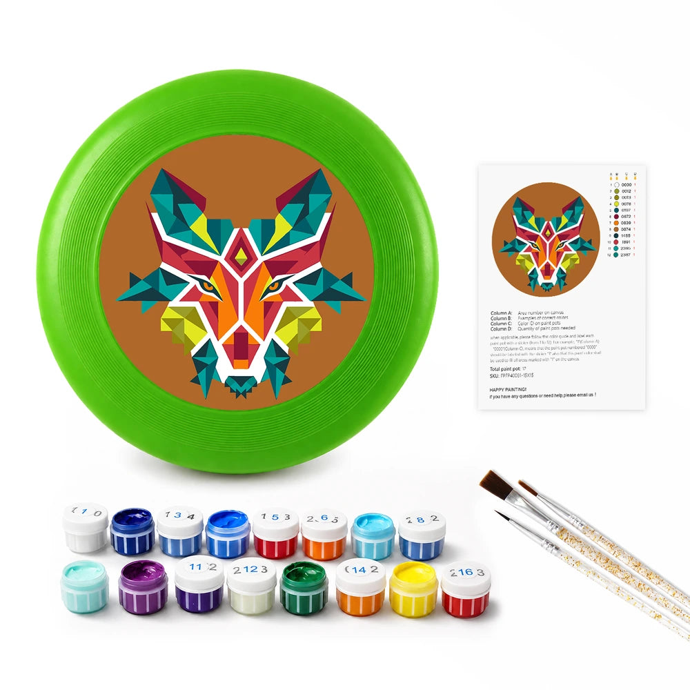 Paint by Numbers - Frisbee | Geometric Fox