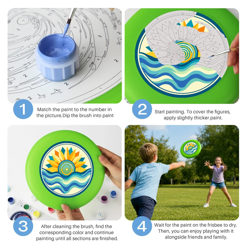 
Paint by Numbers - Frisbee | Golden Sun and Waves